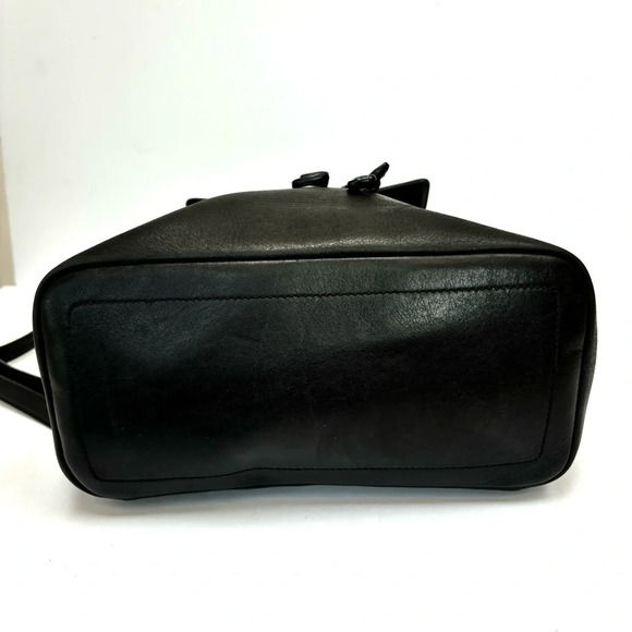 Vintage Coach Backpack 90's Legacy West Hampton Daypack Black Leather - Picture 7 of 15